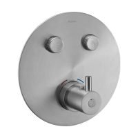 LEVO round 2-outlet GoClick finishing set – Brushed Nickel