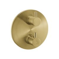 LEVO round SmartBOX finishing set – Brushed Brass