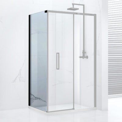 Aquaglass Onyx Slider Side Panel – Matt Black