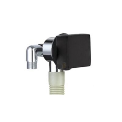 Square cascade bath filler – Matt Black