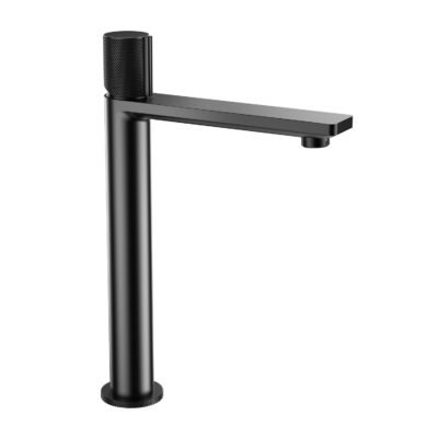 Azar Tall Basin Mixer – Matt Black