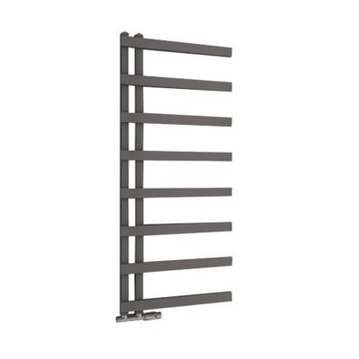 Aria Designer Towel Rail W500 H1150 – Texture Grey