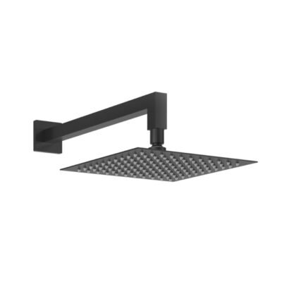 Square Shower Head 300mm – Matt Black