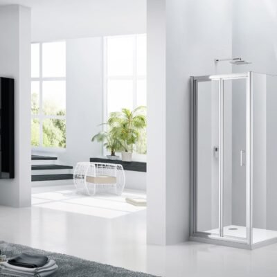 Aquaglass Purity Bi-Fold – Chrome