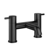 LEVO 2-hole deck mounted bath filler – Matt Black