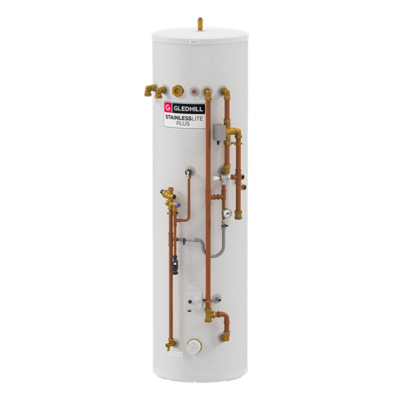 Gledhill StainlessLite Plus Heat Pump DUO 200L Pre Plumbed - PLUHP200DUOPP