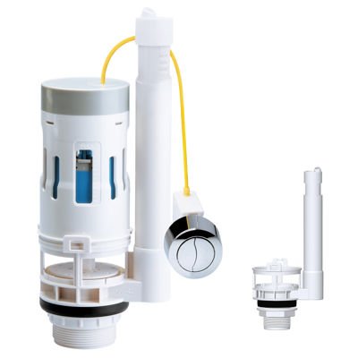 1.5in & 2in LONG LIFE FLUSH DADDY DUAL FLUSH DROP VALVE. 300mm cable.