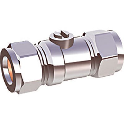 15mm CHROME LARGE/FULL BORE HEAVY PATTERN ISO VALVE - WRAS