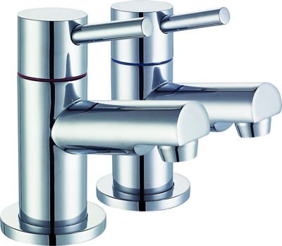 3/4" CHROME 'ALTO' PILLAR TAPS (PAIR)