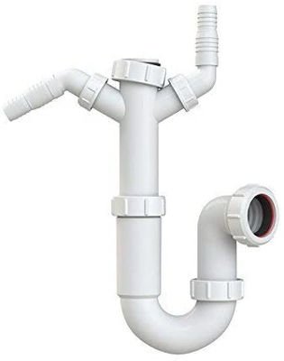 1 1/2 in x 3 in DOUBLE SPIGOT APPLIANCE TRAP