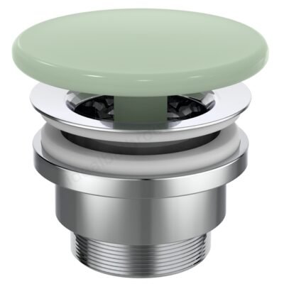 Atelier Free flow unslotted waste with ceramic cover