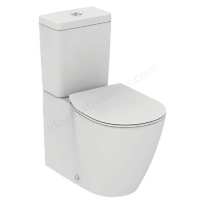 Ideal Standard Concept Close Coupled Back To Wall WC Pan w/ Aquablade Horizontal Outlet - White