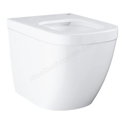 Grohe Euro Ceramic Floor Standing Back to Wall Toilet Pan - White