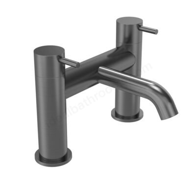 Tavistock Cohort Lever Deck Mounted Bath Filler - Gunmetal