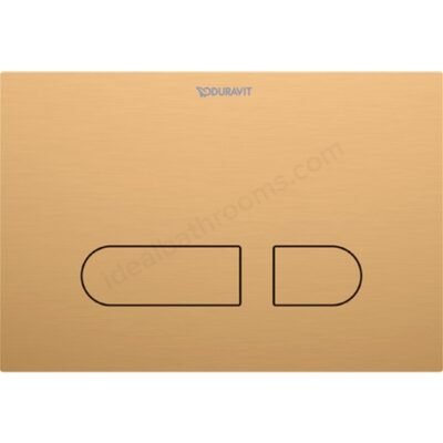 Duravit Durasystem Mechanical Dual Flush Plate - Brushed Bronze
