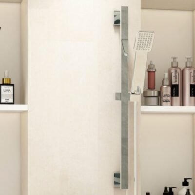 Bloque slide rail kit with Dekka single function handset and smooth hose