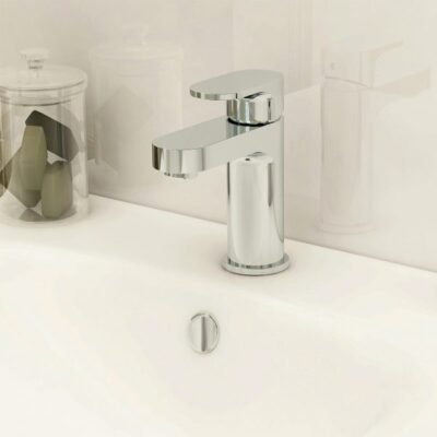 Cloakroom basin mixer incl clicker waste