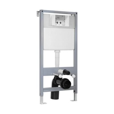 Adjustable wall hung pan mounting frame including cistern, excluding flush button (can be fitted in gaps of 180mm and over)