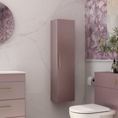 Single door wall storage unit in