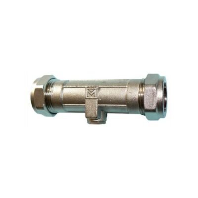VCDX chrome plated double check valve 15mm