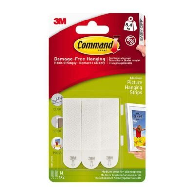 COMMAND MEDIUM PICTURE STRIPS 4PK