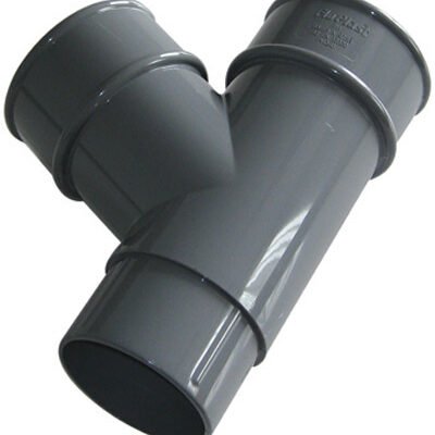 KwikPak rainwater 68mm dia 112.5 deg  branch grey