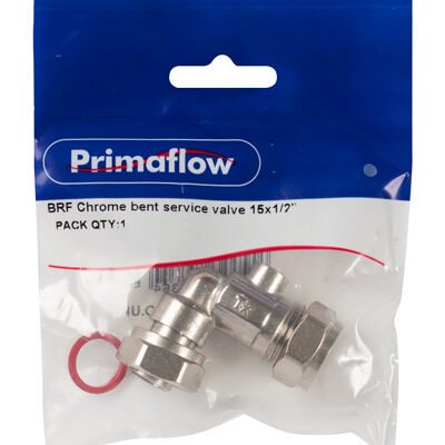PrimaPack Chrome Service Valve 15x1 2
