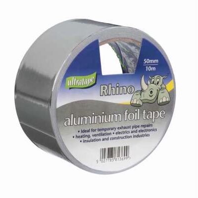 50MM X 10M ALUMINIUM TAPE ULTRA RHINO