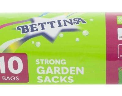 Bettina 10 pce Strong Garden Sacks, Drawstring, 80 litrecapacity