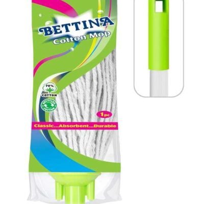 BETTINA STRING COTTON MOP WITH WHITE HANDLE (2 PART