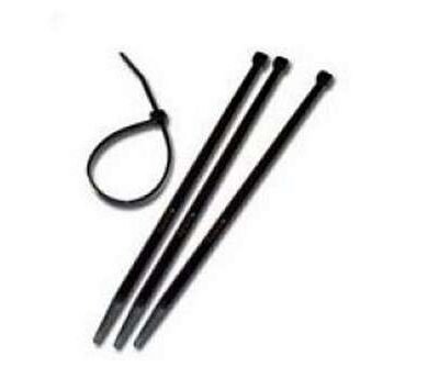430MM X 4.8MM BLACK CABLE TIES (100)