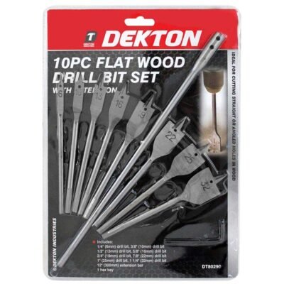 10PC FLAT WOOD DRILL BIT SET, DT80290
