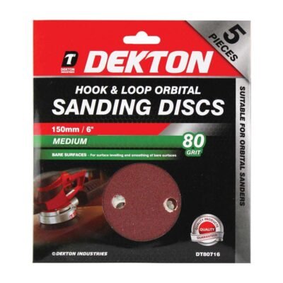 5PC HOOK AND LOOP ORBITAL SANDING DISC,DT80716
