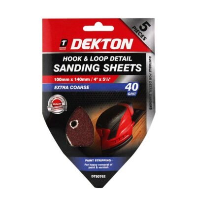 5PC HOOK AND LOOP DETAIL SANDING SHEET,DT80762