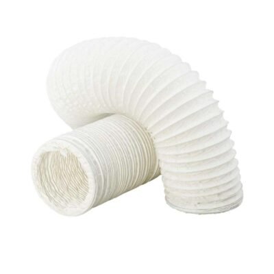 150MM WHITE FLEXIBLE PVC HOSE 3M