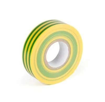 19mm x 20m Green/Yellow Ins.Tape