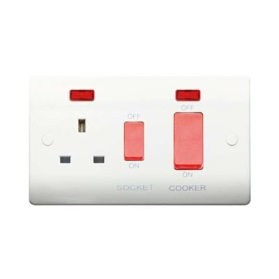 Slimline 45A Cooker Control Unit c/w Neon