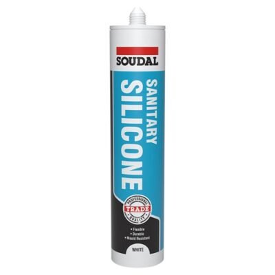 121647 - Soudal - Sanitary Silicone with Fungicide - White - 290ml